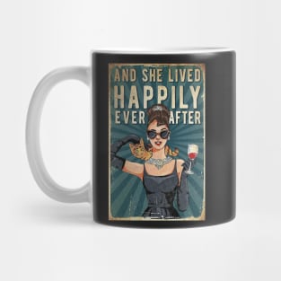 And She Lived Happily Ever After Cats Mug